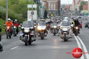 Motocykliści w Olsztynie