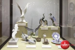 Porcelanowe ptaki na olsztyńskim zamku