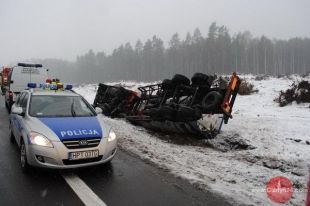 Jest ślisko, są wypadki