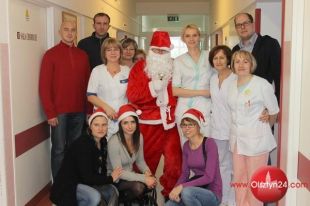 Święty Mikołaj odwiedził biskupiecki Szpital Powiatowy