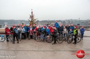 Mikołaje na rowerach