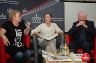 Małgorzata i Mirosław Kalicińscy gościli w WBP