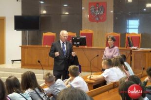 Uczniowie z wizytą w Sądzie Okręgowym w Olsztynie