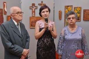 Wernisaż jubileuszowych wystaw prac Tadeusza Czaplińskiego i Lidii Sawczuk w Amfiladzie