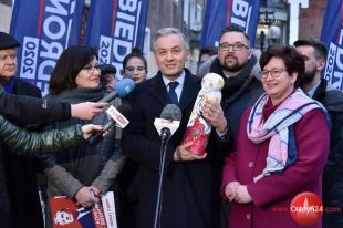 Robert Biedroń w Olsztynie