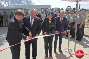 Pierwszy na granicy z Rosją skaner do prześwietlania wagonów kolejowych oficjalnie przekazany do użytku