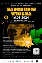 „Nadchodzi wiosna”. W planetarium pojawi się  już w sobotę