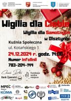 Wigilia dla Samotnych odbędzie się w Kuźni Społecznej