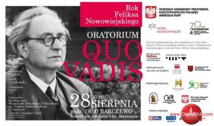 Filharmonicy wraz solistami i chórem zaprezentują w Barczewie Oratorium „Quo vadis” op.30 Feliksa Nowowiejskiego