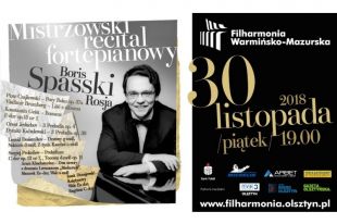 Boris Spasski wystąpi w olsztyńskiej filharmonii