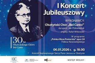 Olsztyński Chór „Bel Canto” zaprasza na jubileuszowe koncerty