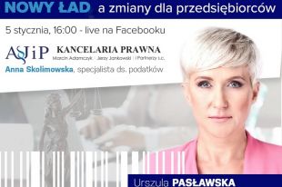 Urszula Pasławska zaprasza na bezpłatne porady prawne dotyczące Polskiego Ładu