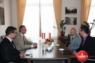 Ambasador Austrii przybył z wizytą do Olsztyna 