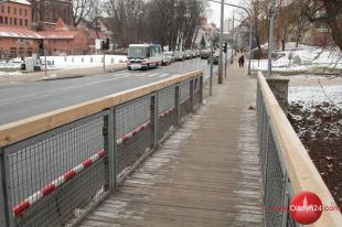 W środę rozpocznie się montaż nowej kładki nad Łyną