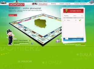 Głosuj na nasze miasta w grze Monopoly