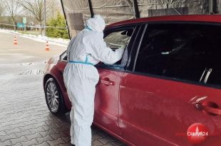 Ruszył wymazowy punkt drive thru w Kortowie