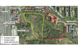 Powstają nowe dojścia do parku Nagórki-Jaroty w Olsztynie