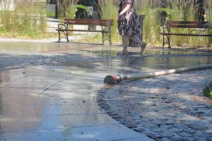 Miejskie kurtyny wodne uruchomione