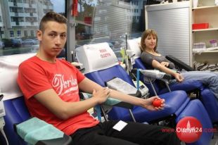 Bankowcy zorganizowali w Olsztynie akcję oddawania krwi