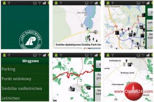 Leśna mapa na tablety i smartfony