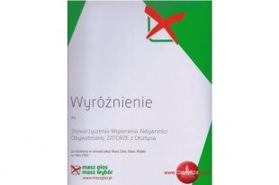 Wyróżnienie dla SWAO Zatorze