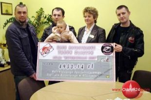 Motomikołaje przekazali pieniądze szpitalowi