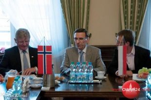 Ambasador Klepsvik odwiedził również prezydenta Olsztyna