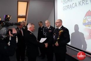 Strażacy odebrali podziękowania za zebraną krew