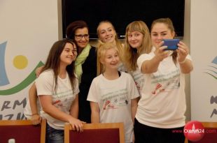 Brązowe medalistki Pucharu Świata Juniorów w Indiaca z wizytą w Urzędzie Marszałkowskim