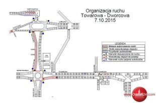 Od środy zmiana organizacji ruchu na Dworcowej