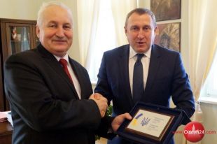 Ambasador Ukrainy u marszałka i ukraińskich żołnierzy