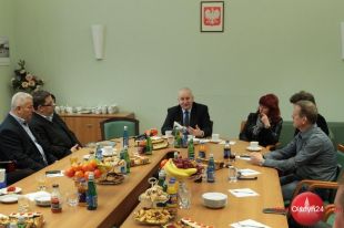 Dziennikarze u marszałka województwa