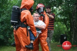 Pokazowy wypadek na początek XI Mistrzostw w Ratownictwie Medycznym