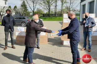„Maseczki dla Polski” dla kolejnych mieszkańców powiatu olsztyńskiego