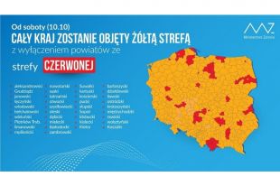 Od soboty cała Polska w żółtej strefie. Wraca obowiązek noszenia maseczek na zewnątrz