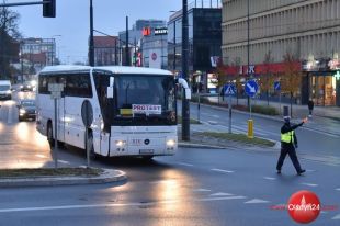 Branża autokarowa protestowała w Olsztynie