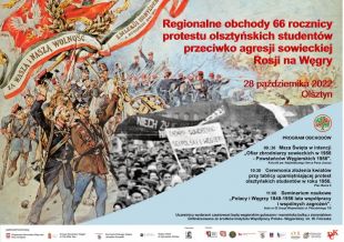 Regionalne obchody 66. rocznicy protestu olsztyńskich studentów przeciwko agresji rosyjskiej na Węgry