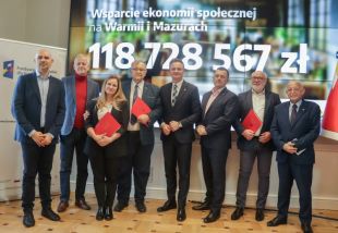 Prawie 120 mln złotych na wsparcie ekonomii społecznej na Warmii i Mazurach
