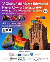 V Olsztyński Marsz Równości przejdzie w sobotę ulicami Olsztyna