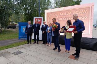 Andrzej Grygołowicz w Alei Sław Olsztyńskiego Sportu