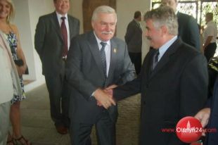 Lech Wałęsa gościł w Olsztynie