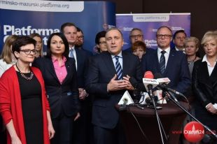 Parlamentarzyści PO przyjechali na Warmię i Mazury spotkać się z wyborcami