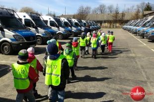 Dzieci odwiedziły olsztyńskich policjantów