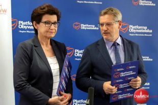 Konferencja prasowa posłów PO podsumowana politycznym dowcipem