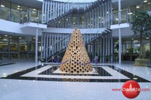 Niezwykła choinka po raz kolejny stanęła w Bibliotece Uniwersyteckiej UWM
