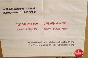 Pomoc z Weifang dotarła do Olsztyna