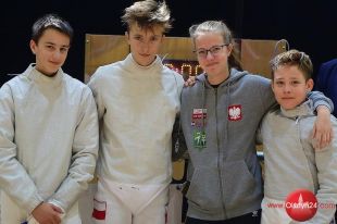 Szabliści z UKS Hajduczek reprezentowali nasz kraj na zawodach Pucharu Europy Kadetów w Koninie