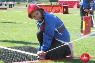 Młodzi strażacy - ochotnicy rywalizują w Olsztynie