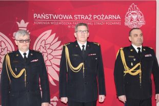 Warmińsko-mazurscy strażacy powitali nowego komendanta